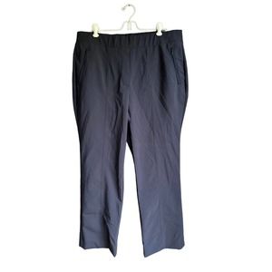 Lane Bryant‎ Womens Dress Pants Curvy Allie Straight Leg Stretch Navy Blue 16